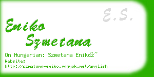 eniko szmetana business card